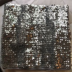 Sparkly tube top! Brand new with silver sequins